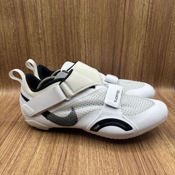 Nike SuperRep Cycling Shoes CW2191-100 White Black Men's Size 12 - Picture 1 of 9